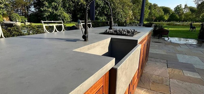 Transform Your Backyard With A Custom Outdoor Concrete BBQ Kitchen